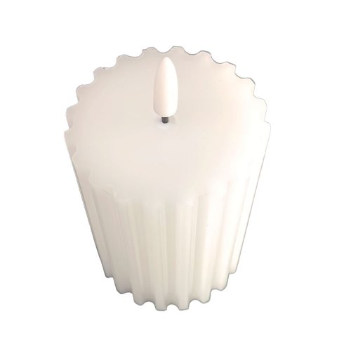Vela de cera blanca