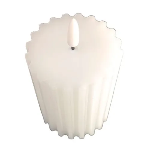 Vela de cera blanca