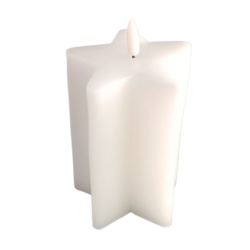 Vela de cera blanca