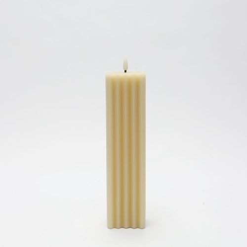 Vela de cera beige