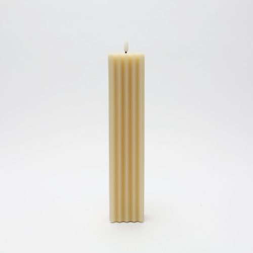 Vela de cera beige