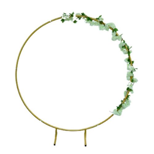 Aros de metal dorado