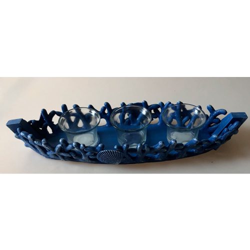 Lancha diseño marino azul
