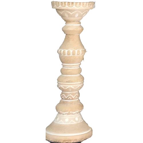 Candelabro de madera alto