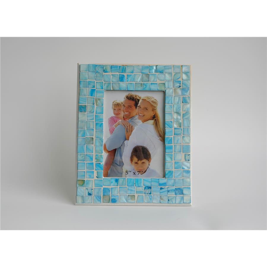 Portarretrato de mosaicos azul - Galerías el Triunfo - 206071383174