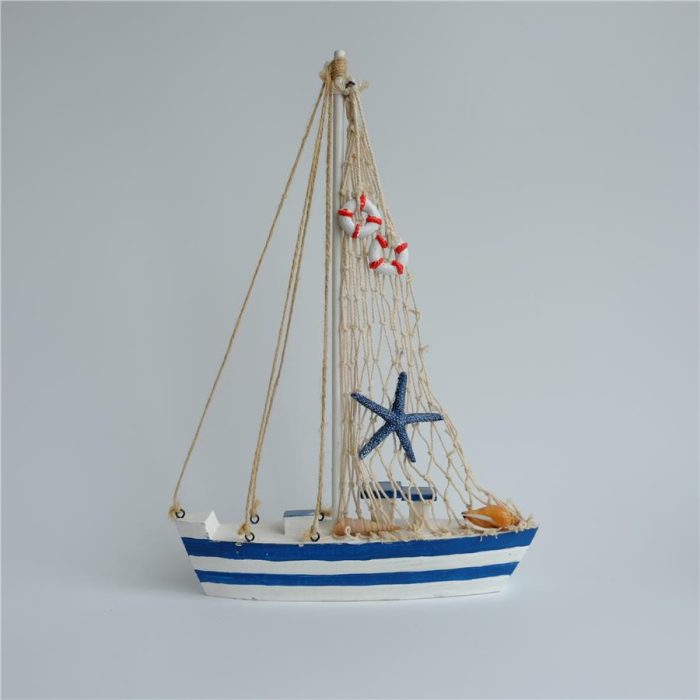 Velero azul con blanco - Galerías el Triunfo - 206071383216