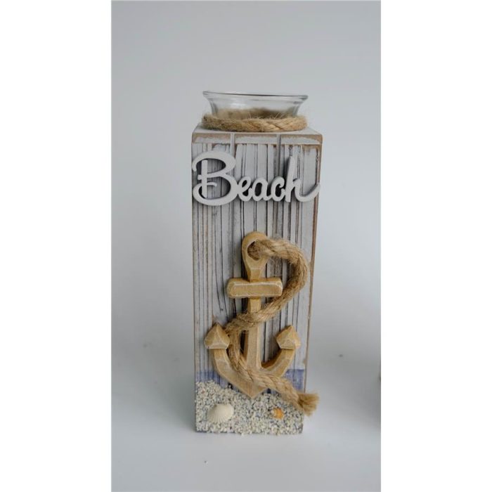 Candelabro de madera marino - Galerías el Triunfo - 206071383250