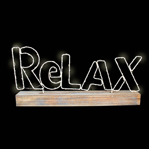 Letrero de Relax