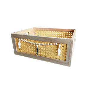 Caja de madera natural