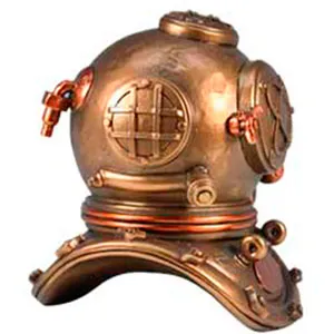 Escafandra dorada de resina