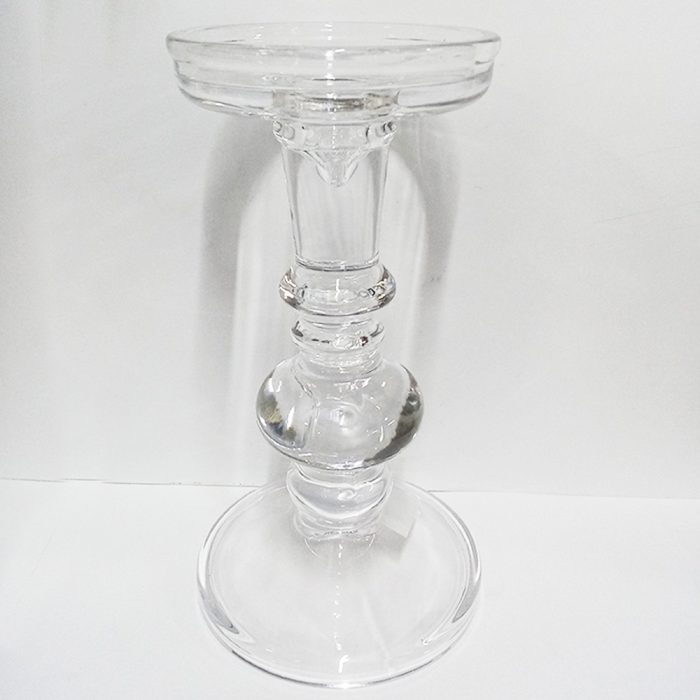 Candelabro de vidrio transparente - Galerías el Triunfo - 210071607164