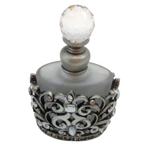 Perfumero metal plateado