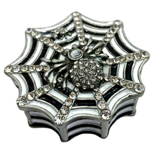 Alhajero de metal plateado