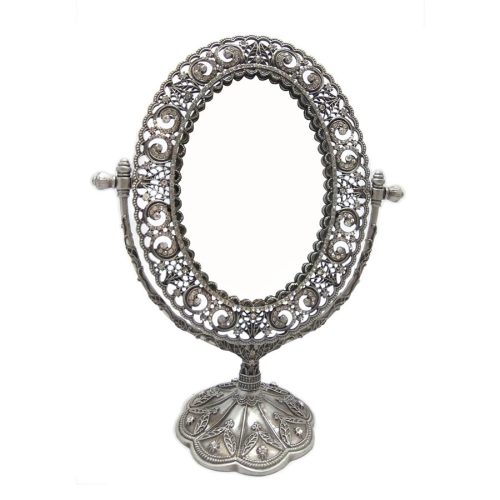 Espejo oval con base