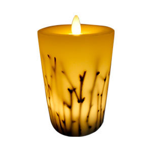 Vela con luz led