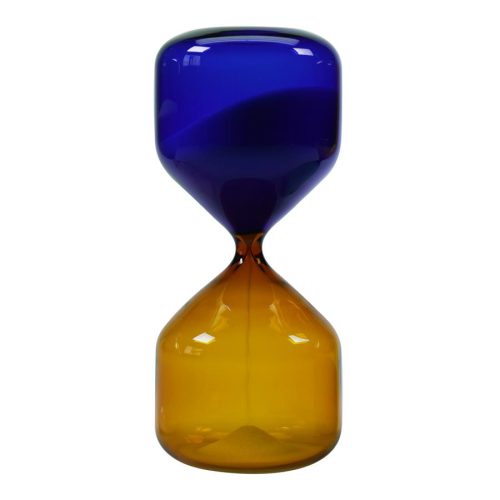 Reloj de arena azul