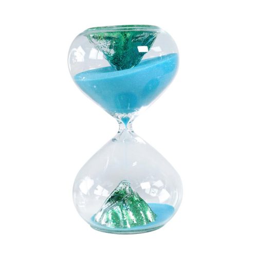 Reloj de arena azul