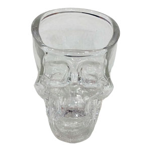 Tequilero de vidrio transparente