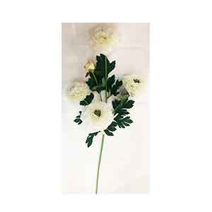 Vara con gardenias blancas