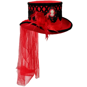 Sombrero elegante rojo