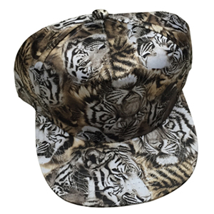 Gorra diseño estampado Tigre cafe