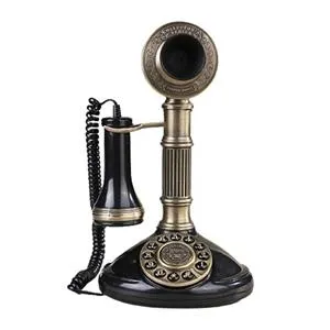 Teléfono negro diseño vintage