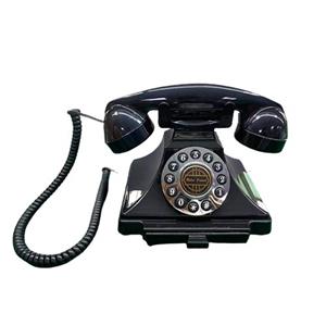 Teléfono negro diseño europeo