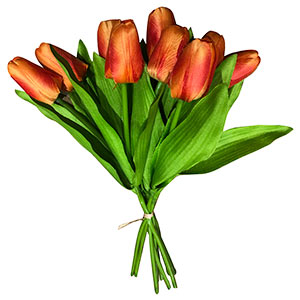 Ramo de tulipanes naranjas