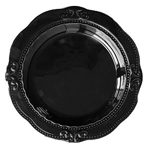 Plato de porcelana negro