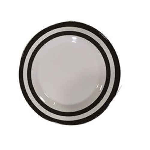 Plato de melamina blanco