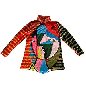 Blusa con diseño rostro