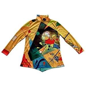 Blusa con diseño abstracto