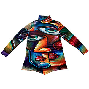 Blusa con diseño rostro