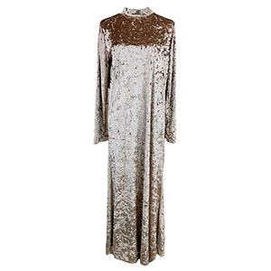 Vestido de terciopelo cafe