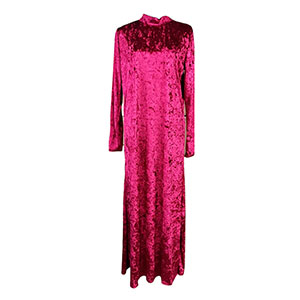 Vestido de terciopelo vino