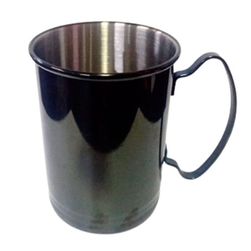 Taza de acero negro