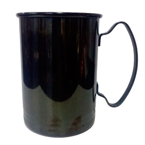 Taza de acero negro