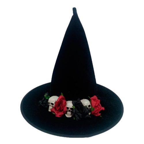 Sombrero negro de bruja