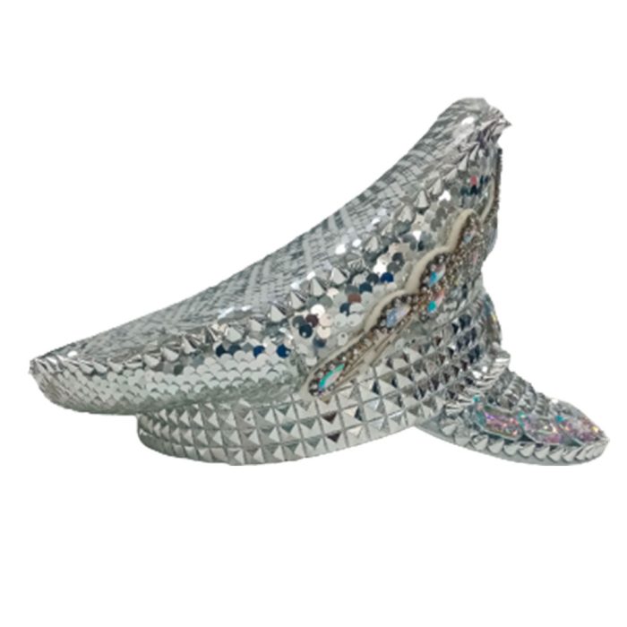 Sombrero de policia plateado - Image 3