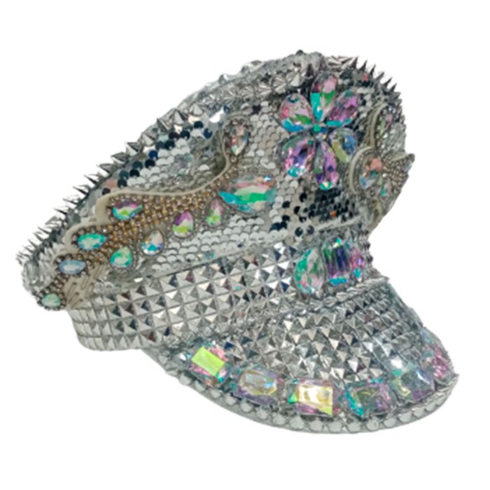 Sombrero de policia plateado - Image 5