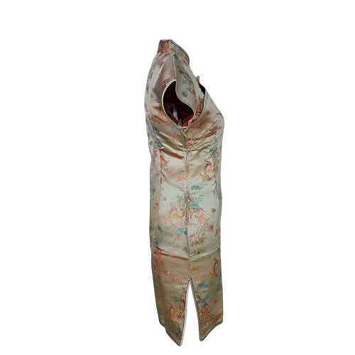 Vestido diseño oriental beige