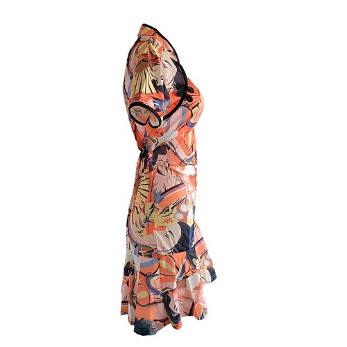 Vestido diseño oriental