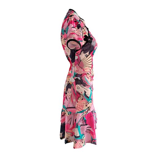 Vestido diseño oriental