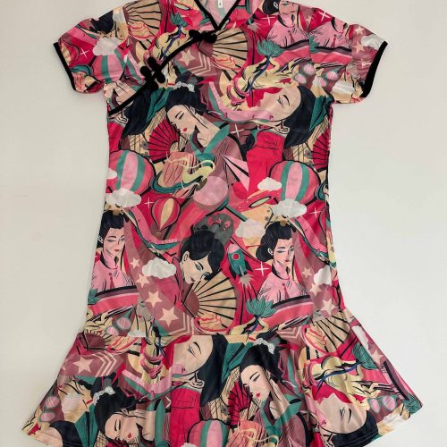 Vestido diseño oriental