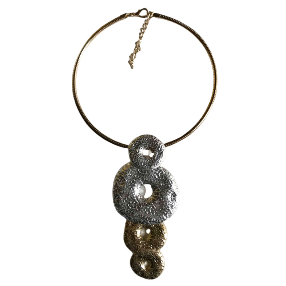 Collar de metal redondo - Galerías el Triunfo - 291001736701