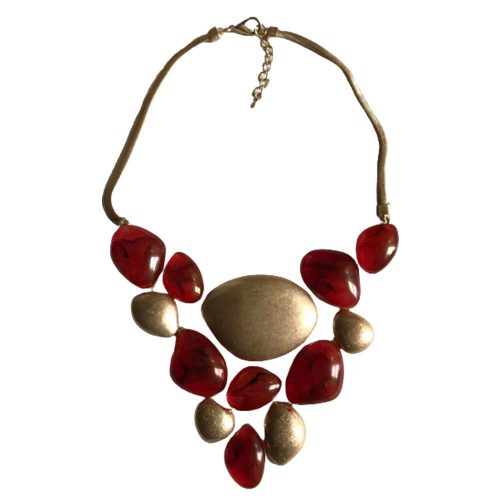 Collar de metal dorado