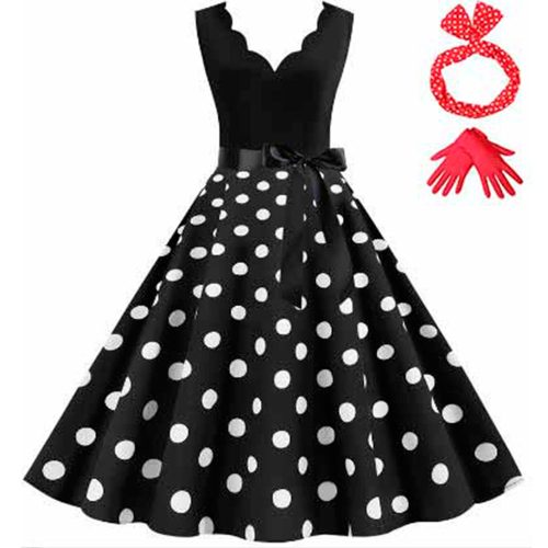 Juego vestido negro