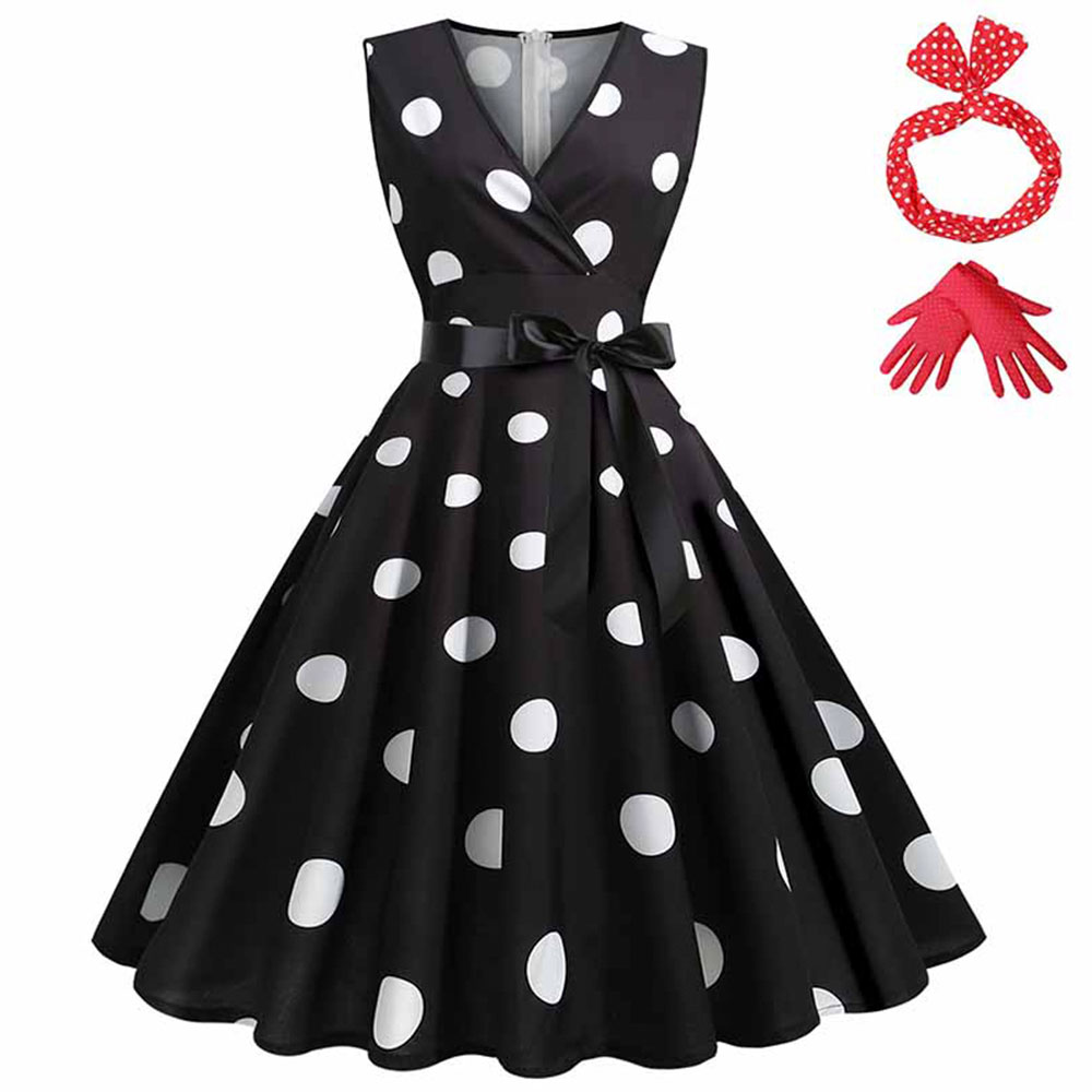 Juego de vestido negro