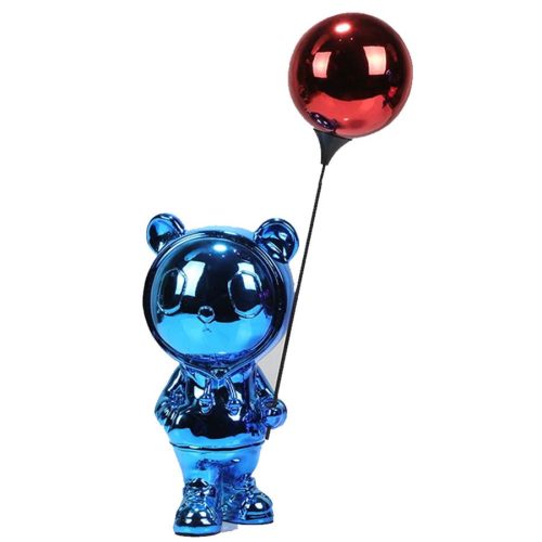 Panda de polirsina azul