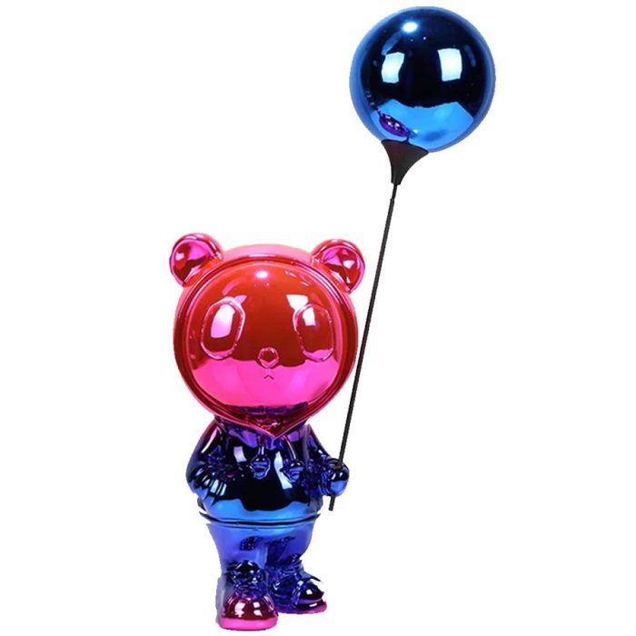 Panda de poliresina rosa - Galerías el Triunfo - 291001736878